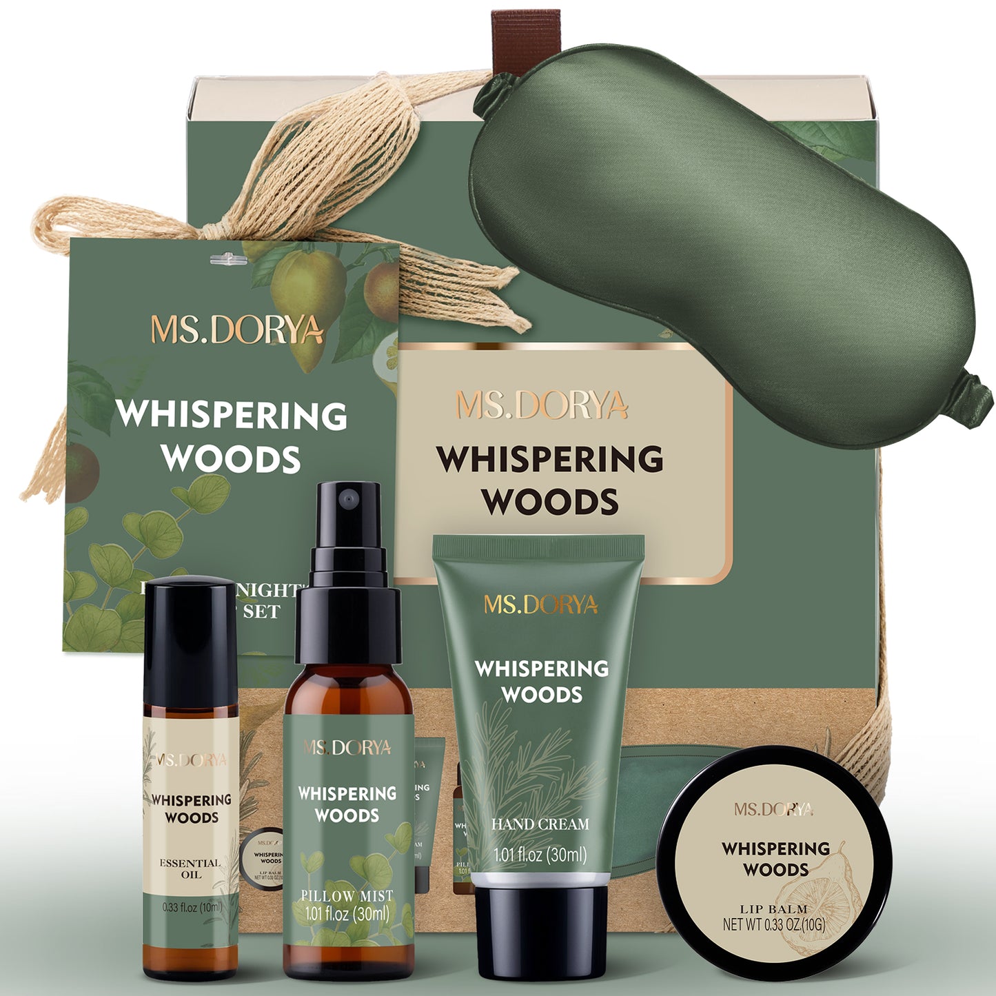 Whispering Woods - Quiet Nights Sleep Aid Gift Set (5 pcs) Bath & Body Gift Set