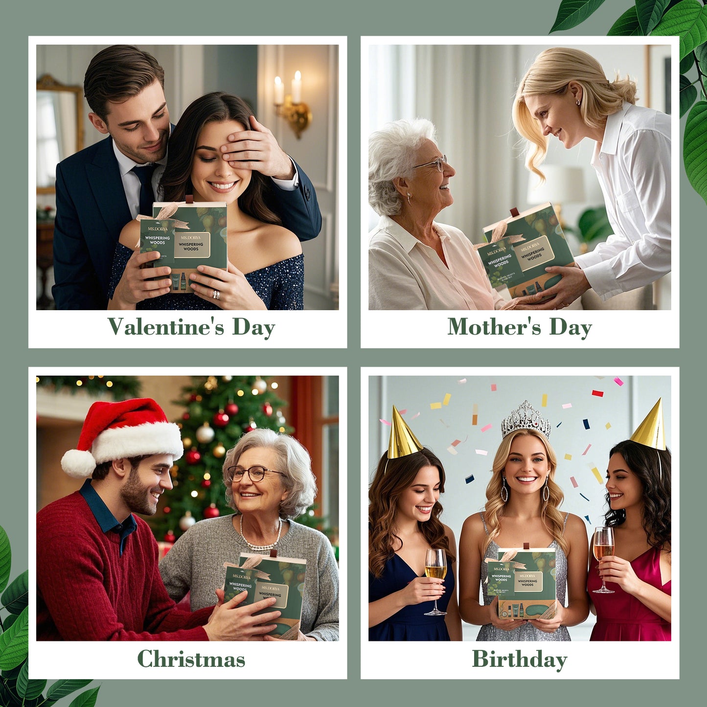 Whispering Woods - Quiet Nights Sleep Aid Gift Set (5 pcs) Bath & Body Gift Set