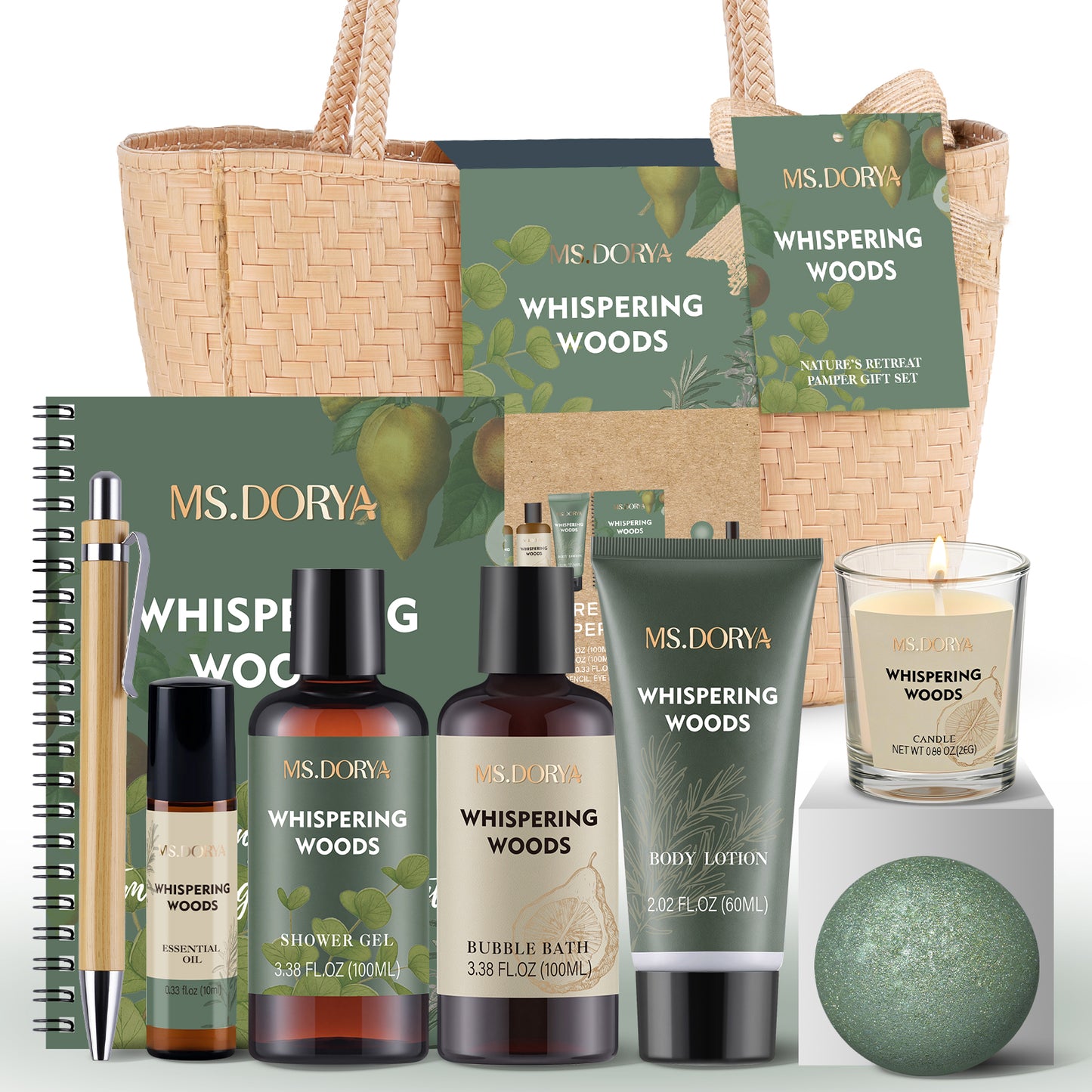 Whispering Woods - Natural Pampering Gift Set (10 pcs)
